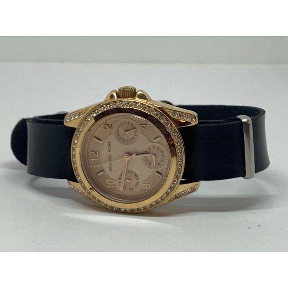 Michael Kors MK5613 Women\'s Leather Analog Rose Go main image 9